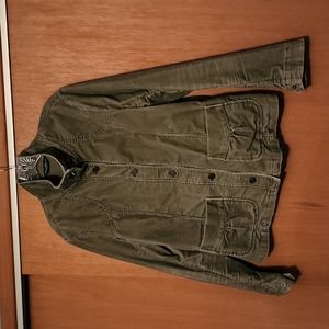 Women's Eddie Bauer corduroy, olive green, size Large